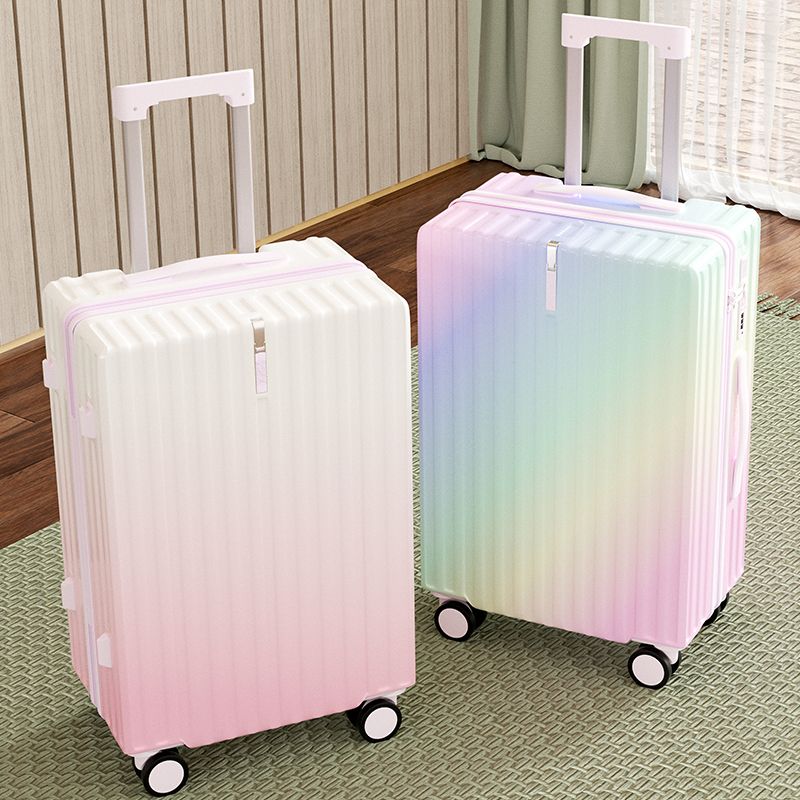 2024年高見え女性用スーツケースグラデーションカラートロリーケーススーツケースパスワードボックス大容量学生パスワード