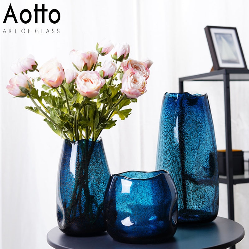 韓国INS インテリア 花瓶 雑貨 ドライフラワー ガラス 透明 花びん ホームデスク トップ装飾