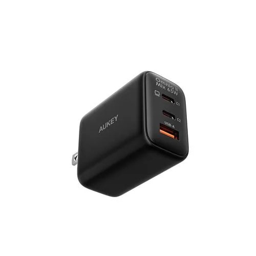 AUKEY PA-B3T-BK USB充電器 Omnia II Mix 65W [USB-A 1ポート／USB-C 2ポート] ブラック 4,905円
