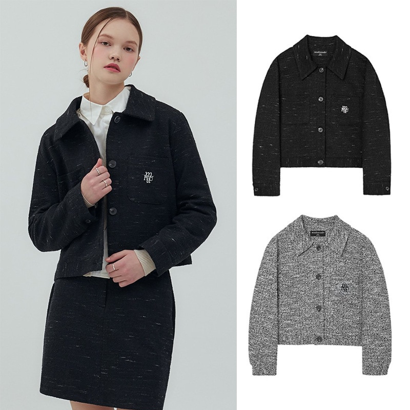 [韓国ファッション]カラー ツイード ジャケット(2col) 韓国人気ファッション 2022韓国正規品 レディース