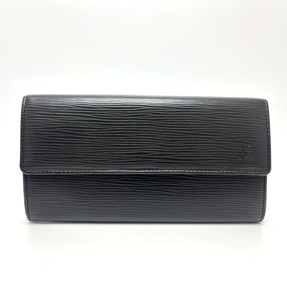 長財布 M63742 ポルトフォイユ サラ 2つ折り 財布 ウォレット エピレザー ブラック