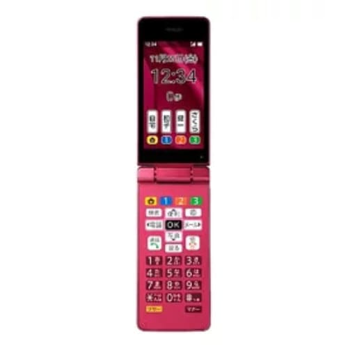 【ほぼ新品】SHARP かんたん携帯11 A207SH ピンク