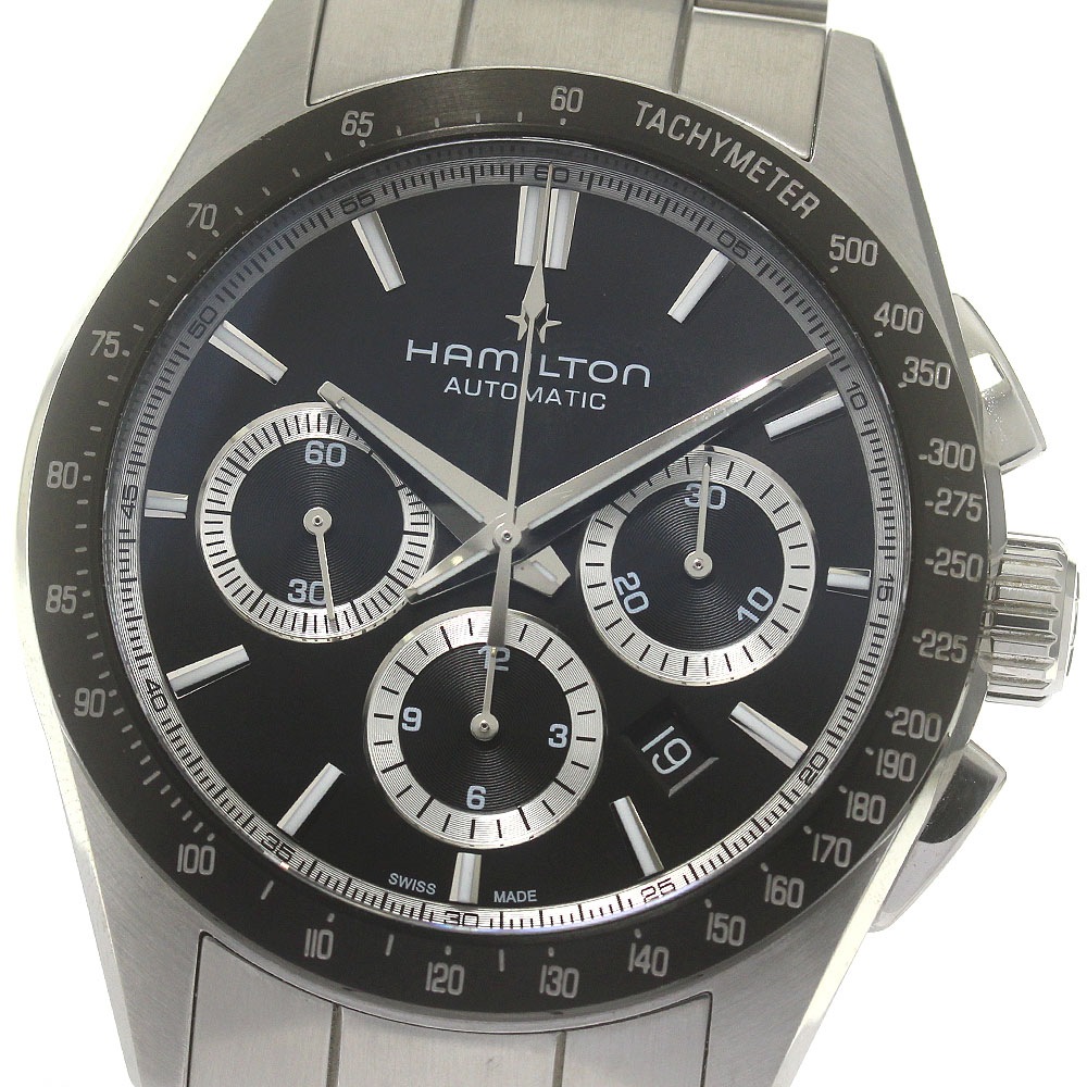 ハミルトン HAMILTON H366060 ジャズマスター パフォーマー クロノグラフ 自動巻き メンズ 箱・保証書付き_861739【中古】