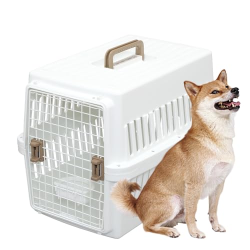 アイリスオーヤマ ペットキャリー 猫 キャリー 中型犬用 ホワイト 幅47*奥行67*高さ51cm