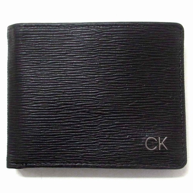 Calvin Klein カルバンクライン アウトレット サイフ 小物 メンズ レザー 折りたたみ財布 小銭入れなし 二つ折り財布 BOX付 8,526円