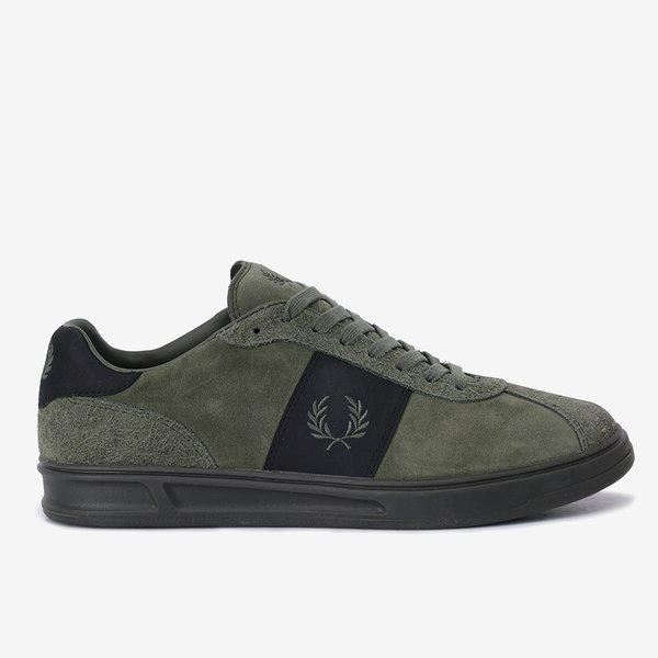 (B4 スエード) FRED PERRY コーディネートしやすい男性スエードシューズ SFPM2438325-X92