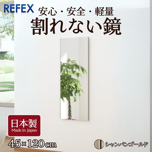 J.フロント建装 RM-2-SG シャンパンゴールド リフェクス [吊式姿見ミラー 45120 日本製] メーカー直送