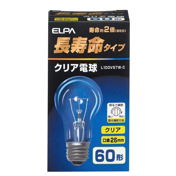 無料発送 (まとめ) ELPA 長寿命クリア電球 60W形 E26 L100V57W-C 35セット インテリア照明・ライト 無料発送 (まとめ) ELPA 長寿命クリア電球 60W形 E26 L100V57W-C 35セット インテリア照明・ライト