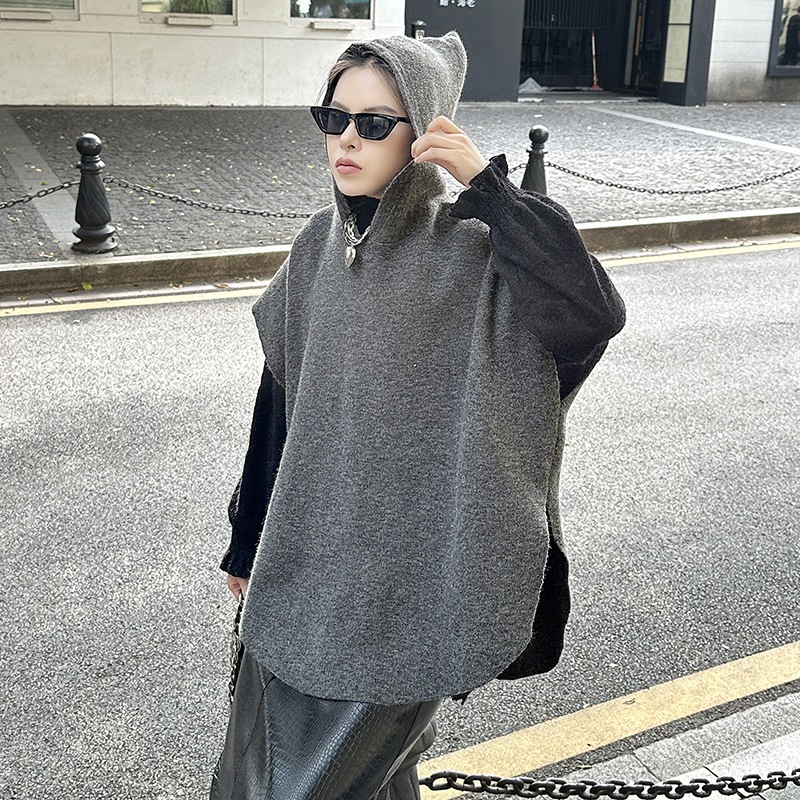 【J.Fashion】 2025秋冬新品 ニットパーカー フード付き おしゃれ 半袖 関連商品は店で購入可能 レディース ニット セーター パーカー メガ割