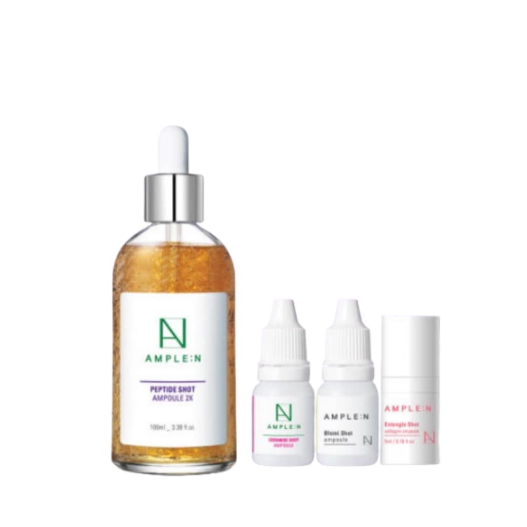 [ミニ3種贈呈] 弾力成分 2倍増やした毛穴 アンプル/ペプチド ショット アンプル 2X 大容量 100ml + セラ 10ml + インタングル