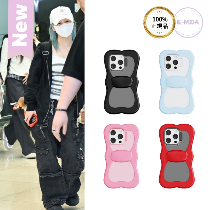 [Kep1erヒカル着用韓国多数アイドル着] LAYERED RIBBON CASE (iPhone14/15/16 pro)
