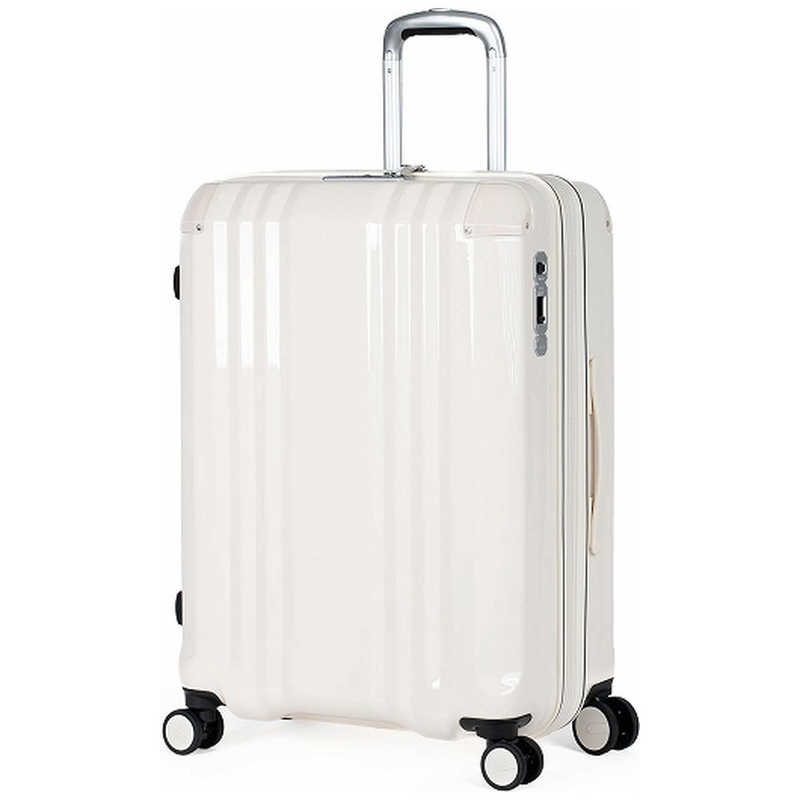 A.L.I　スーツケース ジッパータイプ 宿泊目安：7～9日間 70L 拡張機能搭載 前輪ストッパー ダブルホイールキャスター バニラ　ALI-089-24W