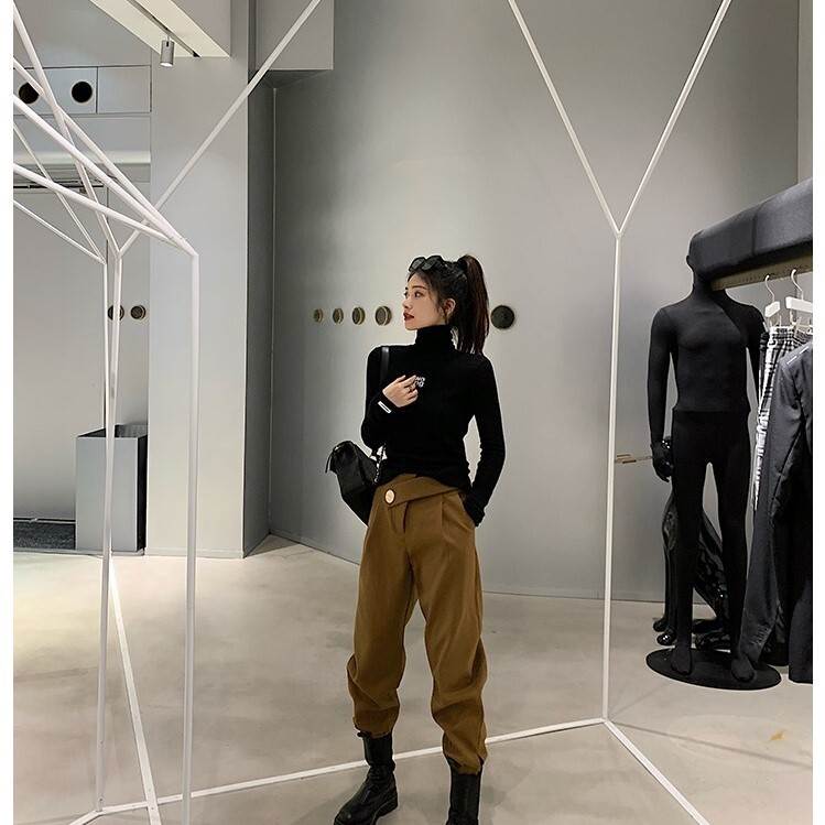 パンツ ハイウエスト かわいい 大人可愛い シンプル カジュアル お洒落 かっこいい 大人女子 こなれ感 メンズライク ボーイッシュ スポーティー 個性的 クール 10代 20代 30代 40代 レデ