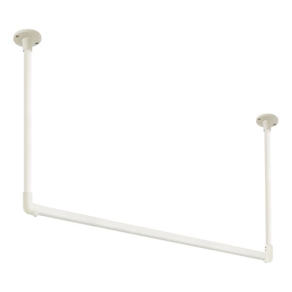 30017015 ハンギングバー H1 天井付 Cタイプセット ホワイト 約W1400mmxH450mm