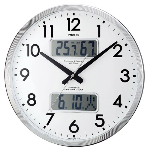 MAG (マグ) ウォールクロック プログラム S (銀) W-463 S