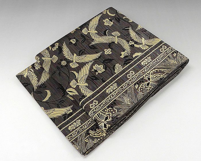 袋帯 正絹 染色作家 斉藤三才作 袋帯 美品 リサイクル