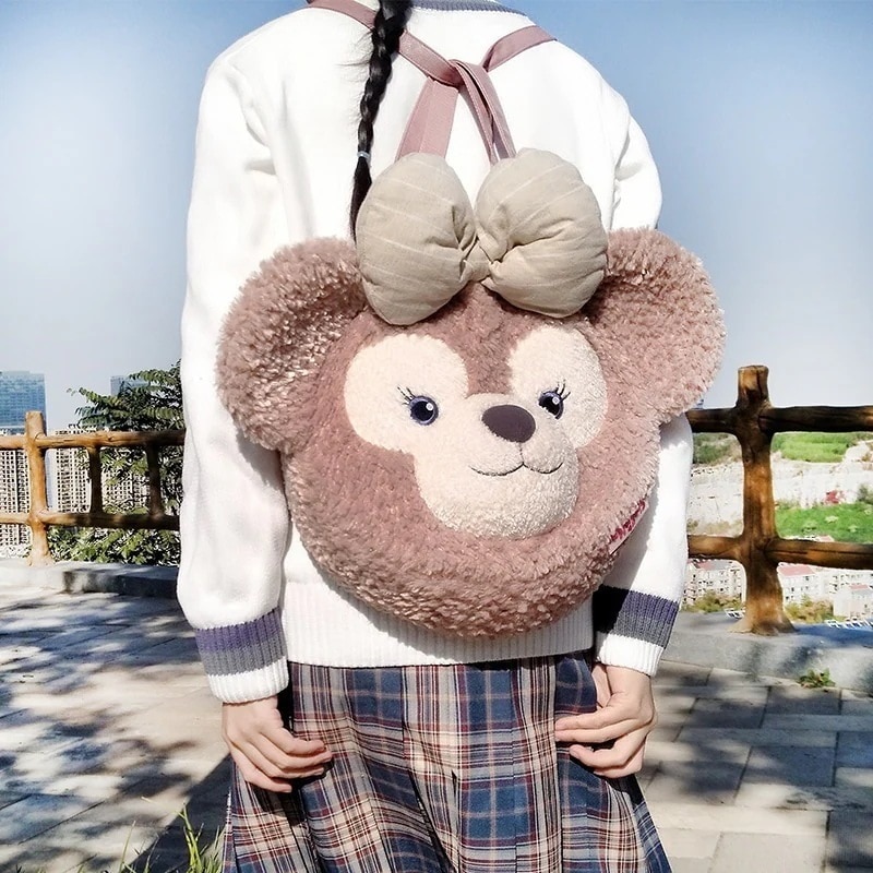 ロリータ プレイグラウンド シャーリー ダッフィー クマ かわいい バックパック ぬいぐるみ 手持ち クマの頭 大きなバッグ 女の子