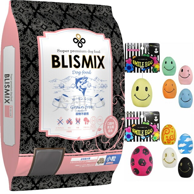 ブリスミックス グレインフリー サーモン 小粒 6kg【犬想いオリジナルセット】【スマイルエッグ付】【正規品】
