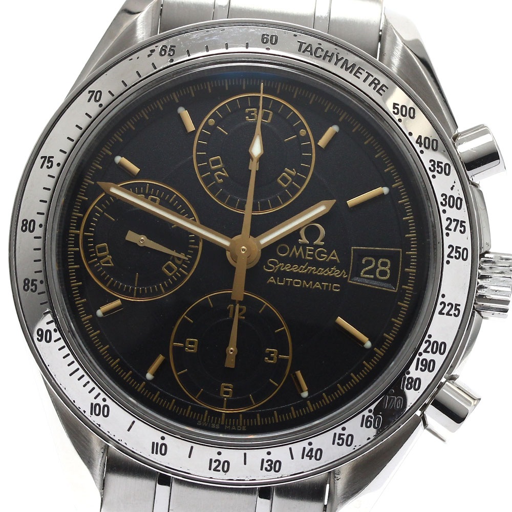 オメガ OMEGA 3513.54 スピードマスター デイト クロノグラフ 自動巻き メンズ 良品 保証書付き_886911【中古】