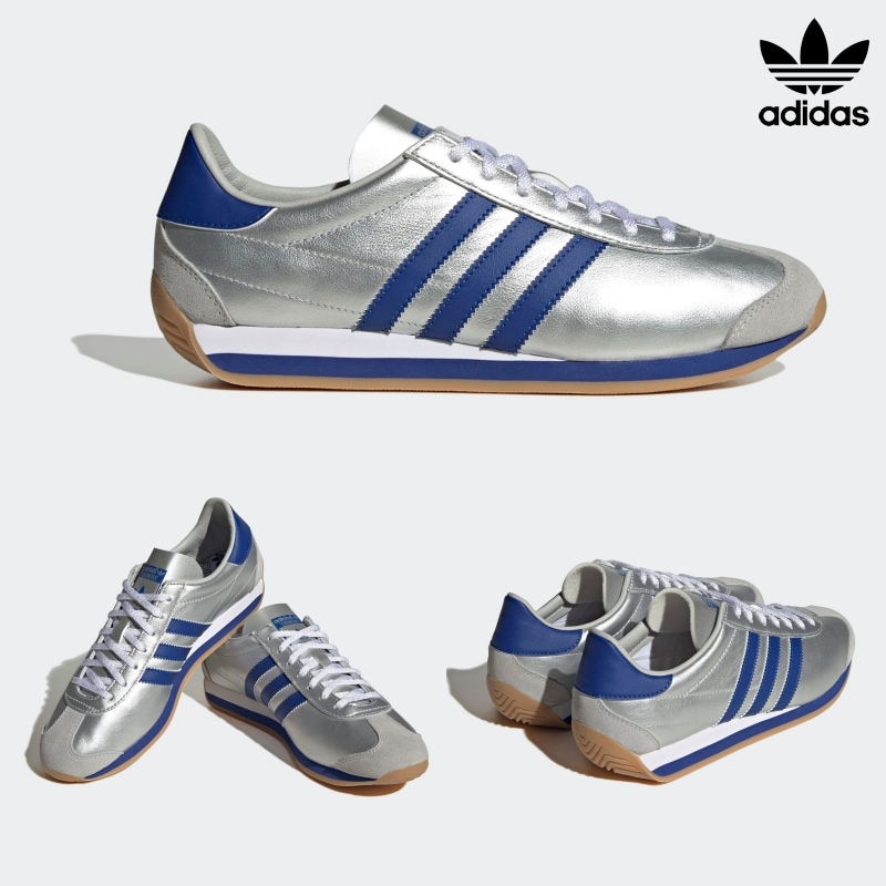 [ADIDAS] アディダス オリジナルス カントリー OG マットシルバー ブライトブルー フットウェアホワイト / COUNTRY OG