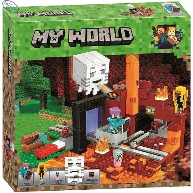 レゴ互換 マインクラフト 闇のポータル 冒険