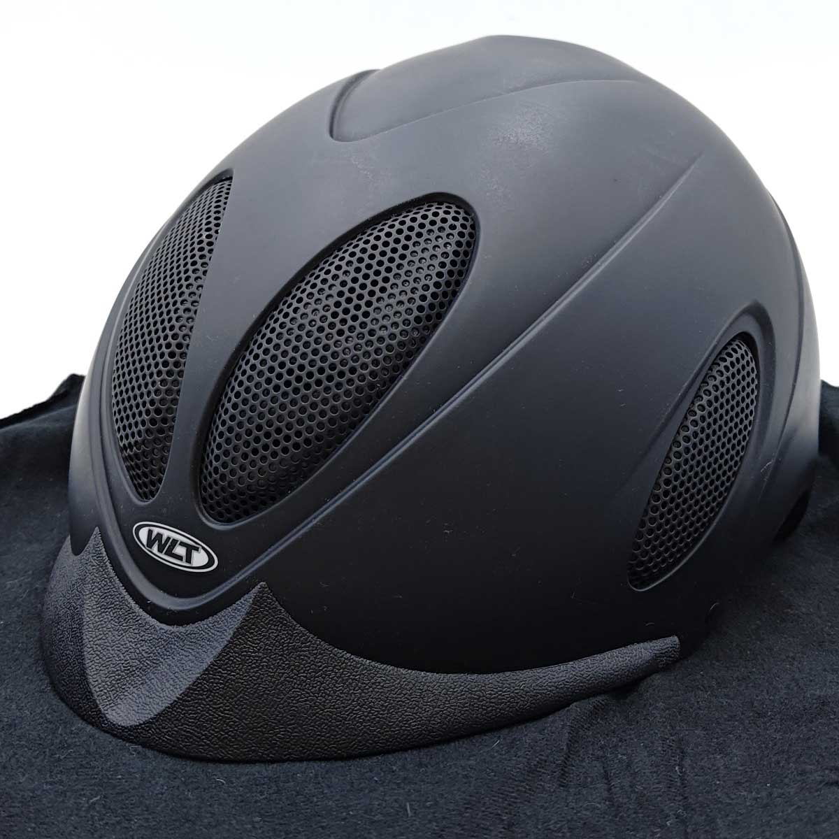 【中古・未使用品】WLT ダイヤル式 ヘルメット 59-61cm ブラック ユニセックス 乗馬 馬術