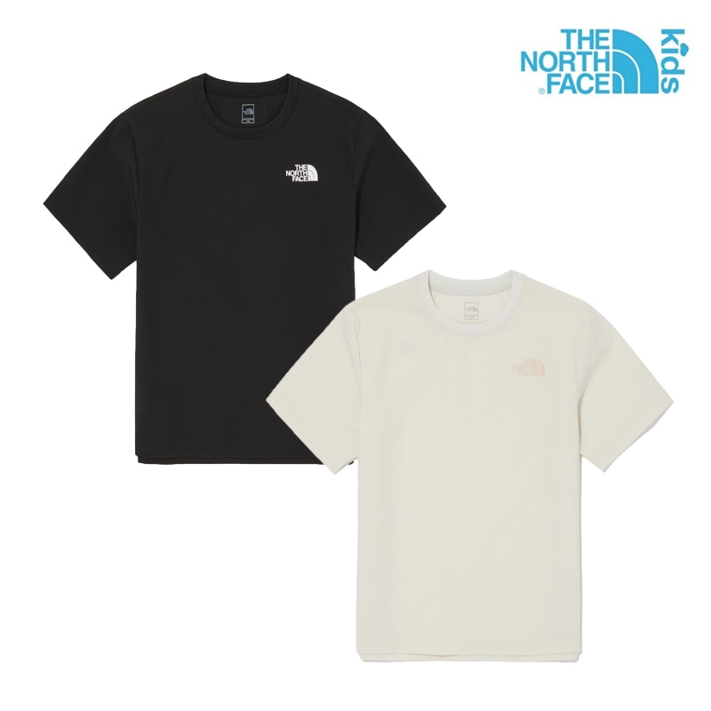 KS ICE RUN S/S R/TEE NT7UQ01 キッズ Tシャツ 半袖 丸襟 クルーネック Uネック 男の子 女の子 シンプル ベーシック 韓国 男女兼用 クール ストレッチ 涼しい 速乾