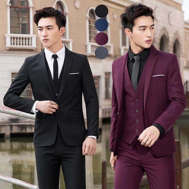 フォーマルスーツセットアップメンズスーツ3点セットジャケットパlンツシャツシングルスーツ上下スリムスーツカジュアル結婚式パーティ披露宴ビジネス卒業式入学式入社式生活スタイリッシュスーツセット通勤韓国風