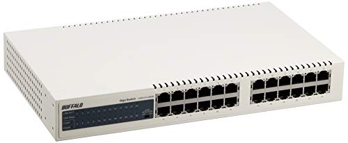 バッファロー BUFFALO Giga対応 金属筺体 電源内蔵 24ポート ホワイト スイッチングハスイッチングハブ