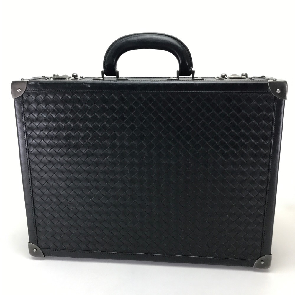 ビジネスバッグ 140064 アタッシュケース イントレチャート カバン レザー ブラック