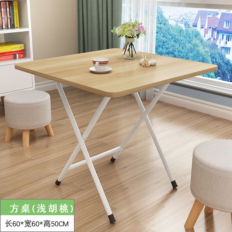 折りたたみ折りたたみテーブルダイニングテーブルシンプルな家庭用屋台レンタルハウス小さな丸いテーブル