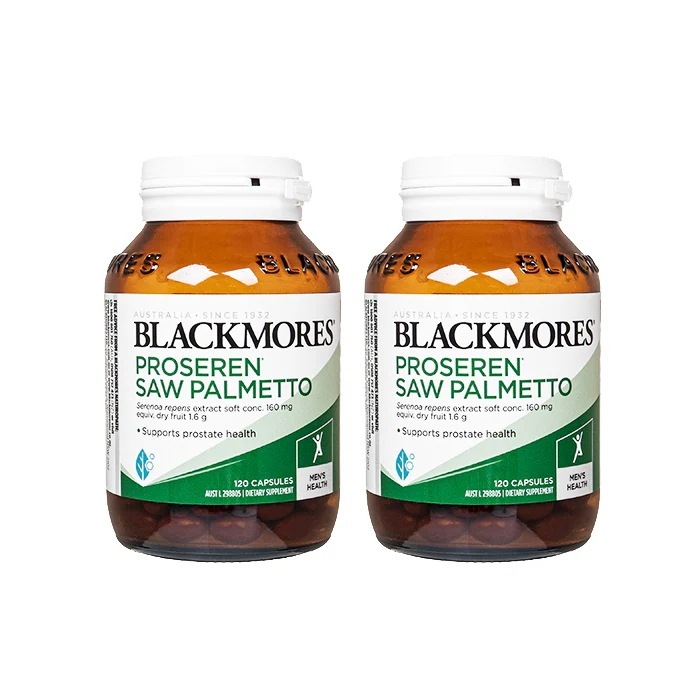 プロセレンソーパルメット　120錠　2本　ブラックモアズ　ノコギリヤシ Blackmores Proseren Saw Palmetto 　 海外直送日時指定不可 ヤマト国際便発送