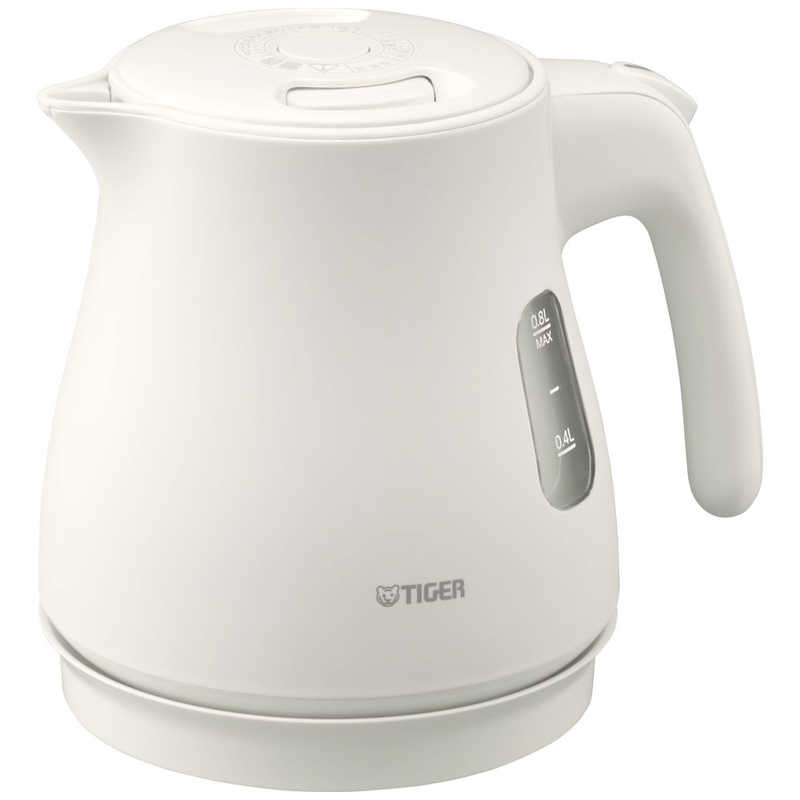 タイガー　TIGER　蒸気レス電気ケトル ［0.8L］ マットホワイト　PCV-A080WM