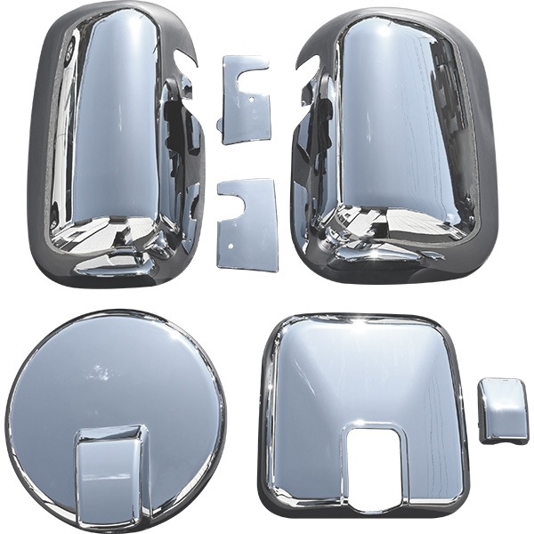 いすゞ NEWギガ / ファイブスターギガ メッキ ミラー カバー ワイパー ヒーター付ミラー車 セット カスタムパーツ