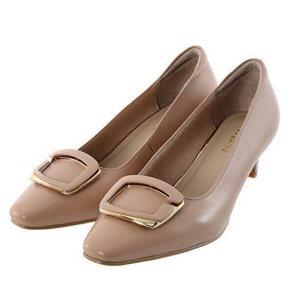 [] 女性スクエアパンプス5CM(EQFSHP906PI) (P003771948)