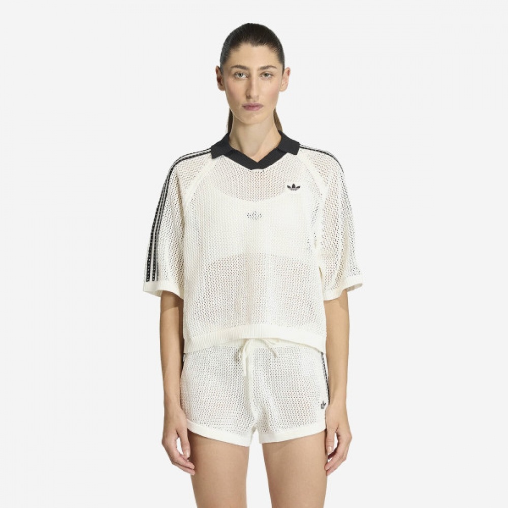 アディダス レディース ニット CROCHET POLO KC6490