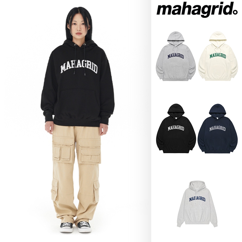 [mahagrid] VARSITY LOGO HOODIE