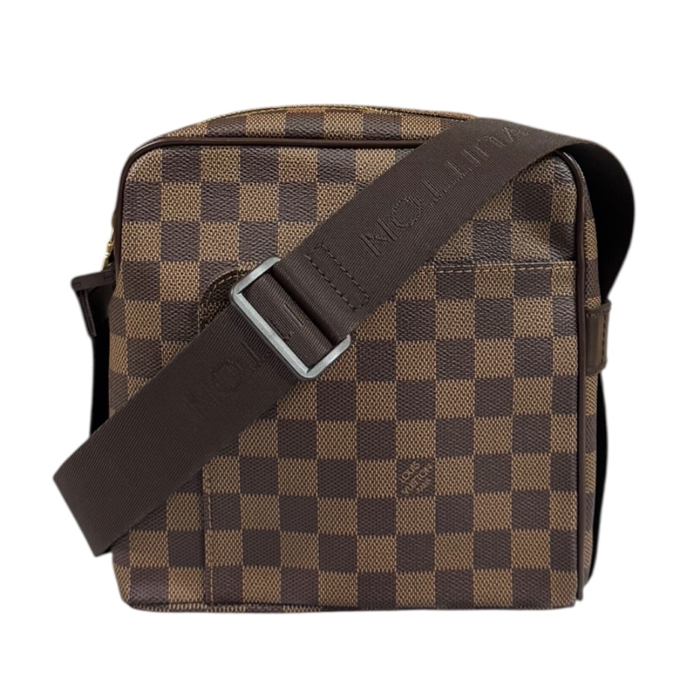 ルイヴィトン オラフPM ダミエ ショルダーバッグ ダミエキャンバス N41442 ブラウン LOUIS VUITTON 中古