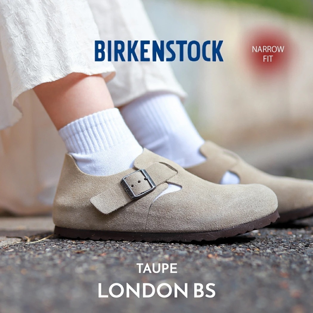 BIRKENSTOCK ビルケンシュトック ロンドン クロッグ シューズ LONDON BS ( NARROW FIT ) TAUPE ( レディース ベルト トープ 1010504 )