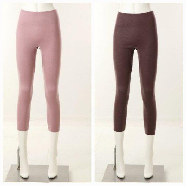 柔らかいタッチ感とほのかな光沢感の高級な綿アクリル混紡起毛9部丈のズボンVLG5069L