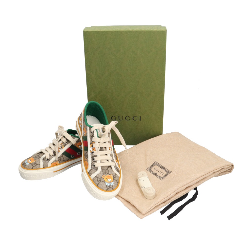 グッチ EXO KAIコラボ スニーカー カーフ GUCCI 中古 美品