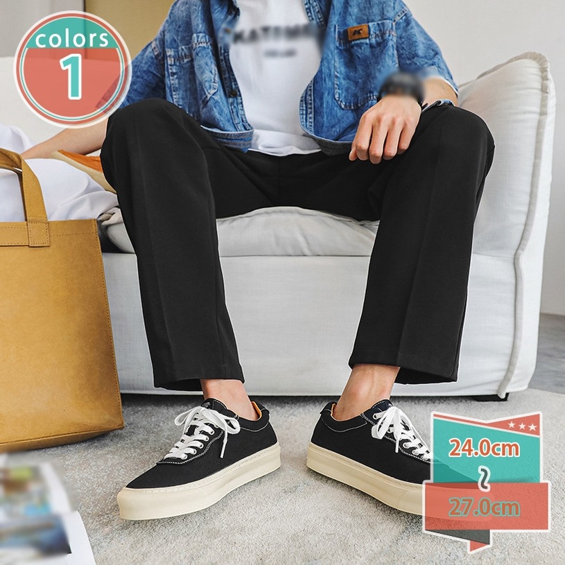 クーポン スニーカー キャンバス レースアップ メンズ カジュアルシューズ 靴 スポーツ ローカット 軽量 シューズ 通気 シンプル ファッション ローカット オシャレ 大きいサイズ ラウンドトゥ ア