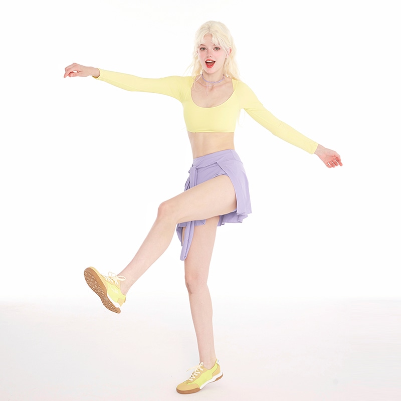 李孟陵 水着 レディース 2024年新作 分割コンサバ お腹カバー 長袖 温泉水着 仮面の猫