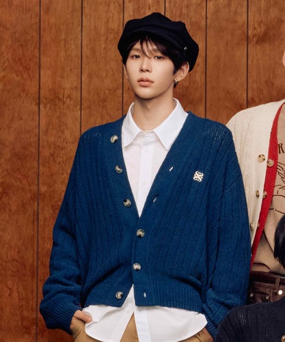 SATUR公式 RIIZEPICK! カーディガン Paro Oversized Buckle Cardigan Navy Fioni