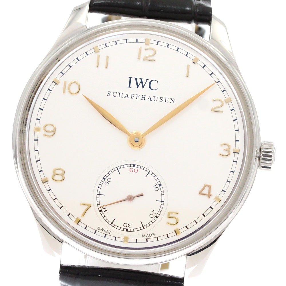 IWC IWC SCHAFFHAUSEN IW545408 ポルトギーゼ ハンドワインド スモールセコンド 手巻き メンズ 良品 _877809【中古】