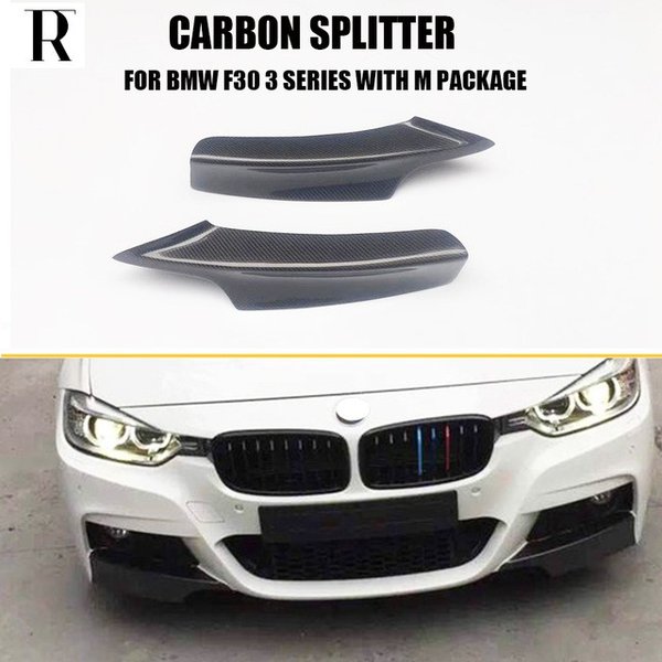 BMW 3シリーズ カーボン フロント リップ スポイラー セパレート F30 320i 328i 320d 325d 20122016 M-tech M-sport Bumper