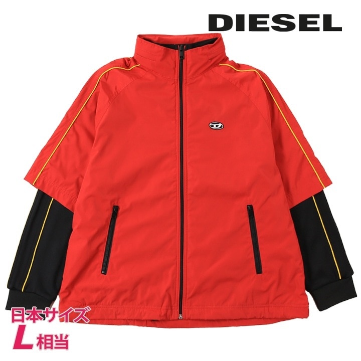 ナイロンジャケット メンズ J-CATO ワンポイントオーバルDロゴ刺繍 レイヤードデザイン die-m-o-f4-03e