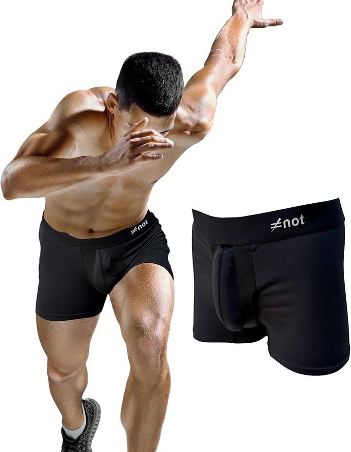 Active Underwear アクティブアンダーウェア FA BOXER BRIEF ボクサーパンツ 完全分離型 上向き ブレない (ブラック, M)