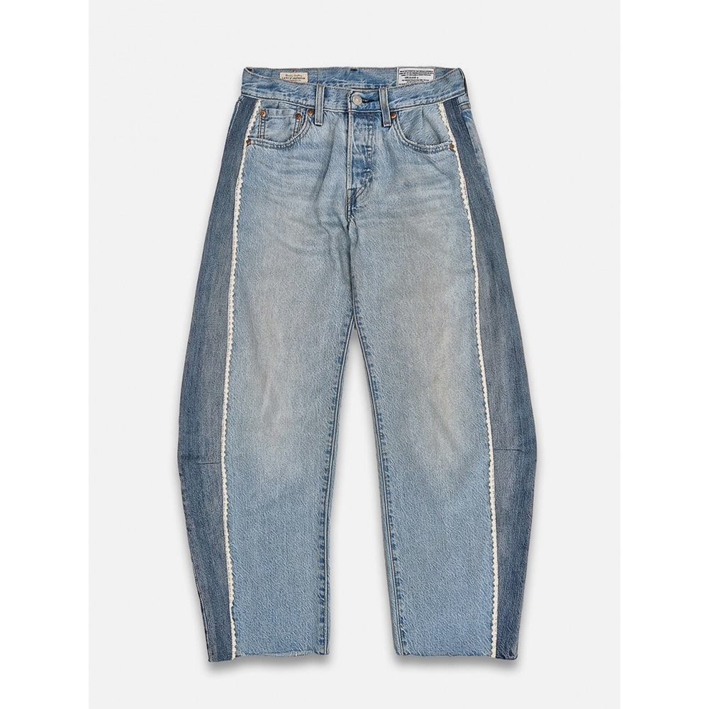 ORLEANS STORE Orleans Re Work Levis 女性用レースジーンズライトブルー