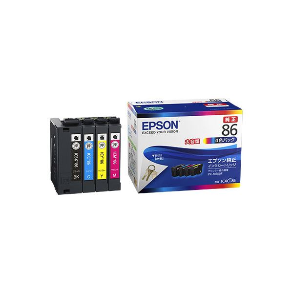 (純正品)EPSON エプソン インクパック(IC4CL86 大容量4色)